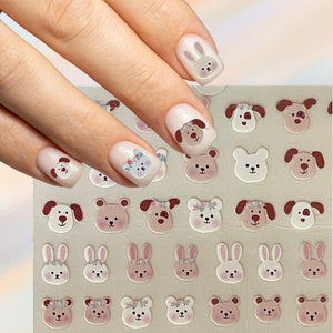 1pc Cartoon Nail Art Sticker, Japanese Decal Self Adhesive Manicure Decor, Cute Nail Art, Nail Stickers, Japanese Nail Decoration