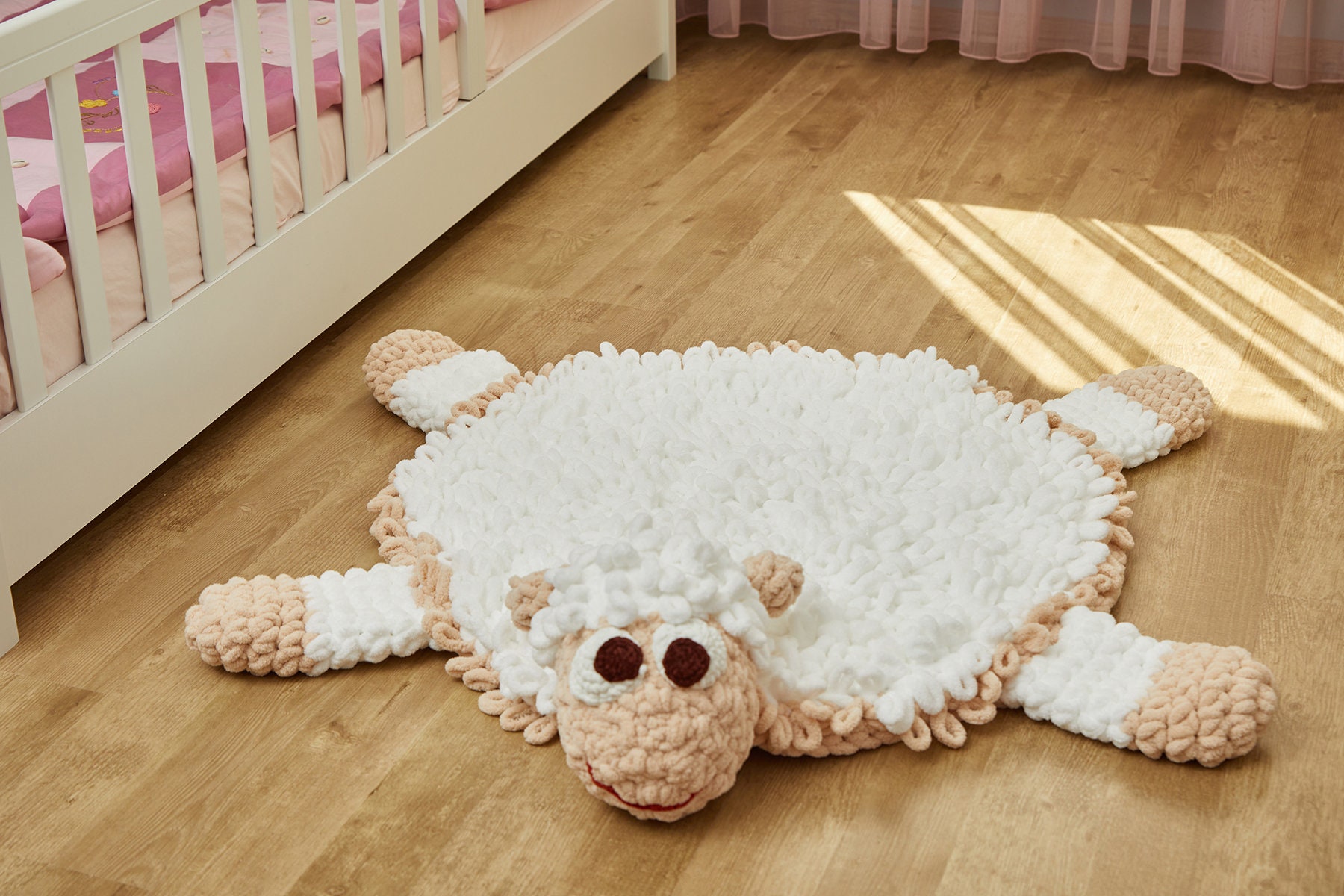 Cuddly Sheep Baby Rug Toddler Nursery Rug Child Play Mat Etsy