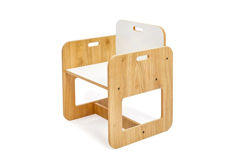 Montessori Furniture Table and Chair Set Montessori Natural Etsy