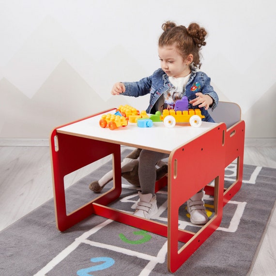 Empirisch Merchandising Mammoet Montessori houten kinderen speeltafel stoel set peuter tafel - Etsy  Nederland