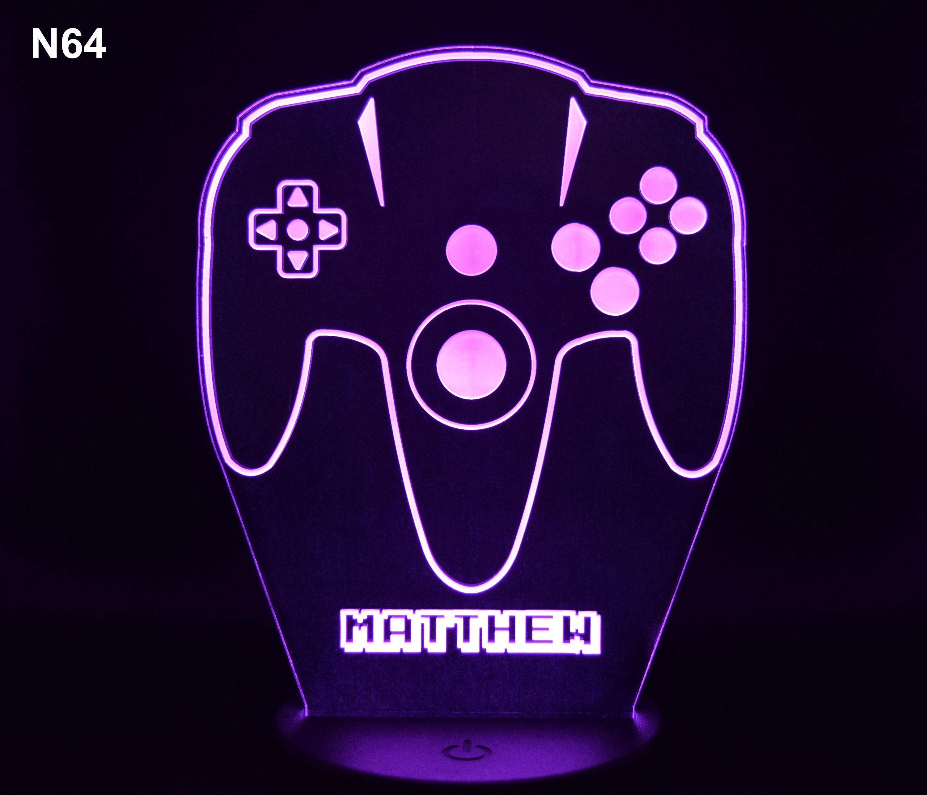 Game Controller Light Acrylic LED Light Personalized Gift Etsy