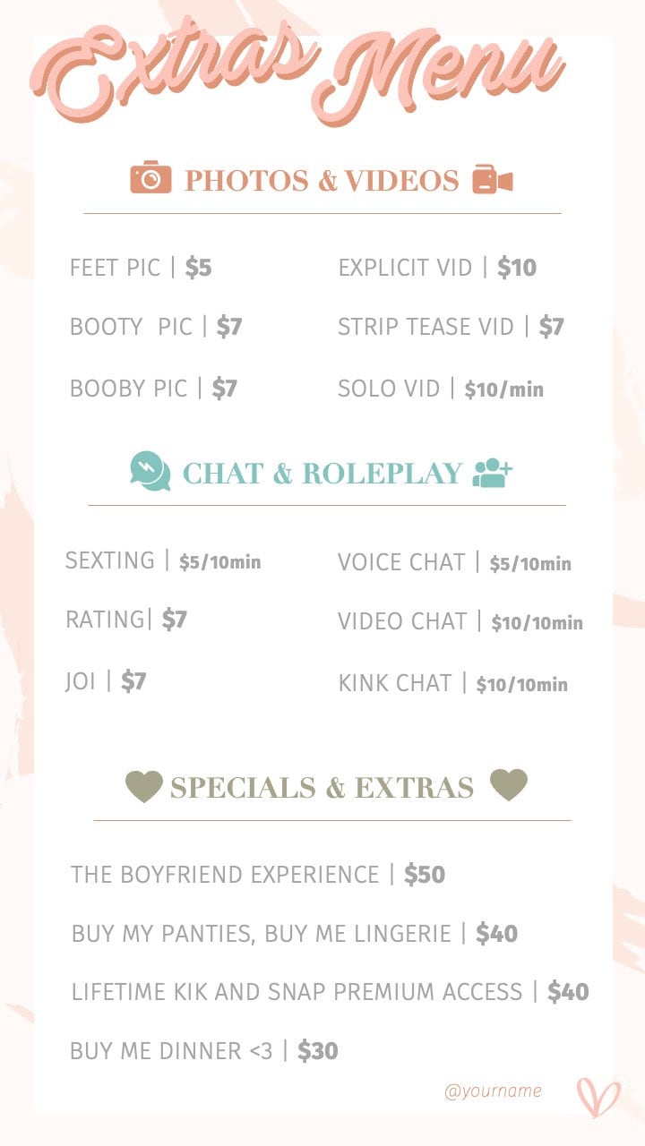 tip-menu-only-fans-fully-editable-glamourgirl-theme-etsy