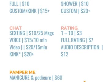 Tip menu ideas for onlyfans