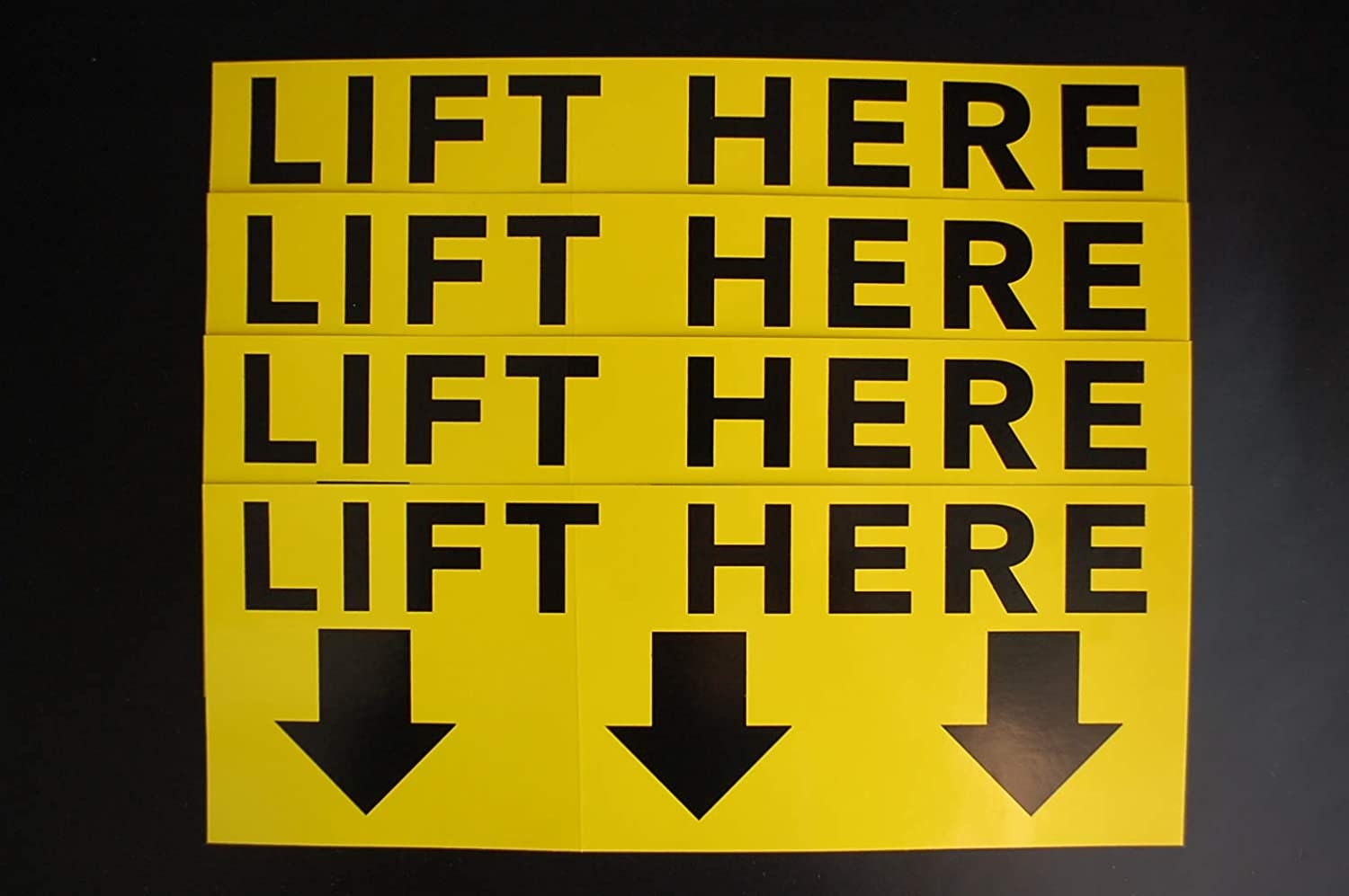 Lift Here Sticker Vinyl Decal (4 Pack!) 10