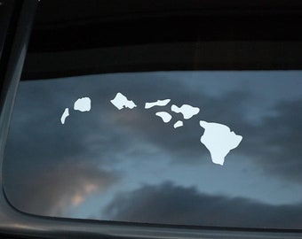 Hawaiian Islands Sticker Vinyl Decal Choose Your Color & Size!! Hawaii Aloha (V210) Hang Loose