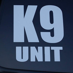 K9 Unit Police Dog Vinyl Sticker Decal K-9 Choose Size & Color!! Law Enforcement (V173)