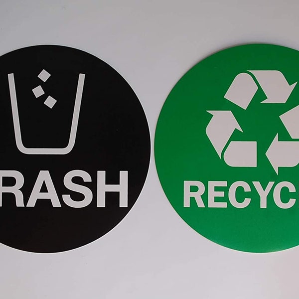 Recycling Stickers For Trash Cans - Vinyl Decals With Funny Quotes (Multicolor, Waterproof) 11 thumbnail image