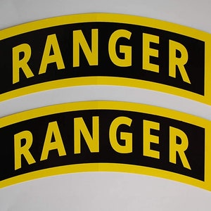 Army Ranger Sticker Vinyl Decals (2 Pack) 6&quot; X 2.5&quot; Self Adhesive Car Window (X2PS92)