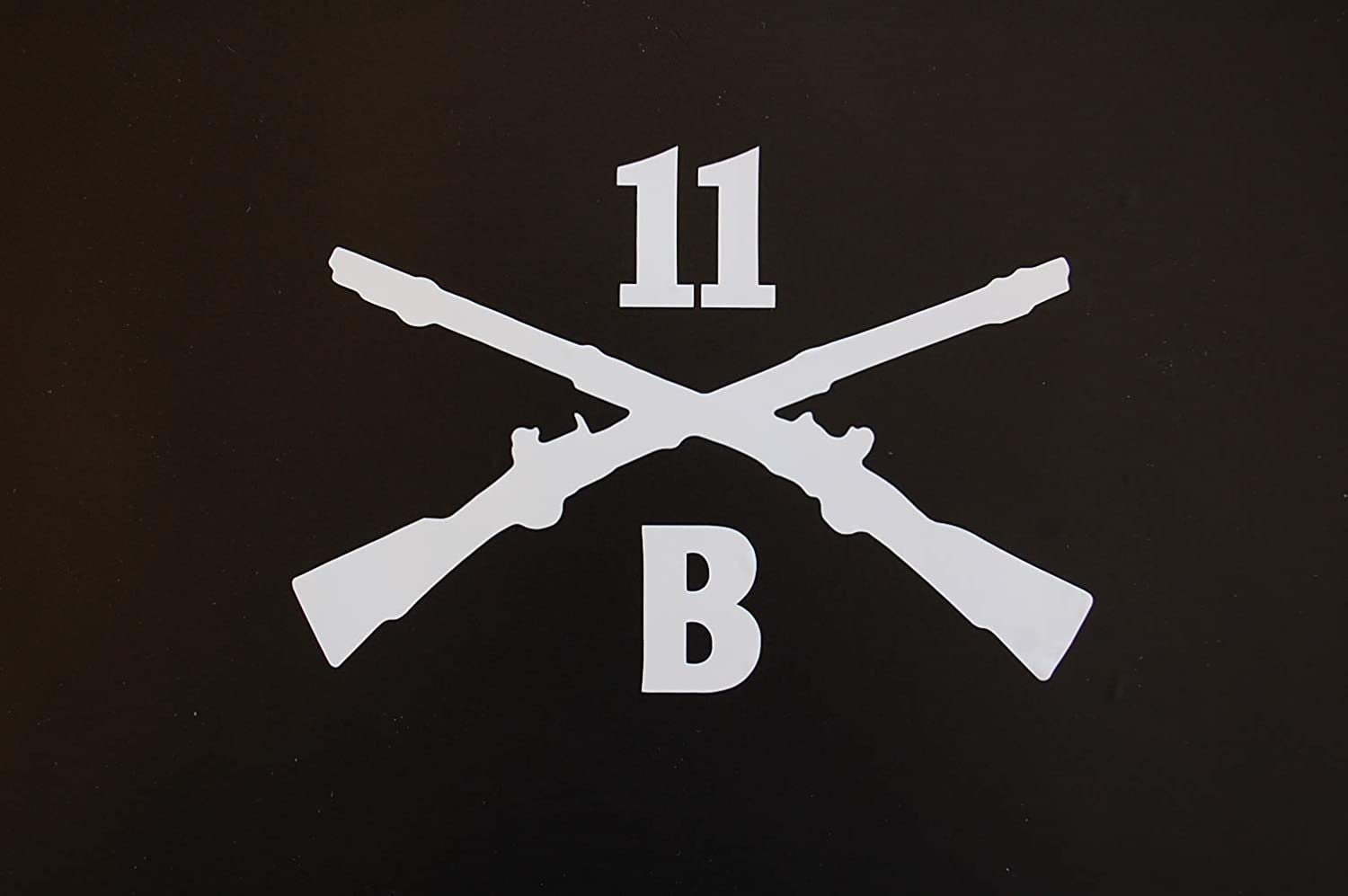 US Army Infantry 11 B Sticker Vinyl Decal Crossed Rifles Choose 