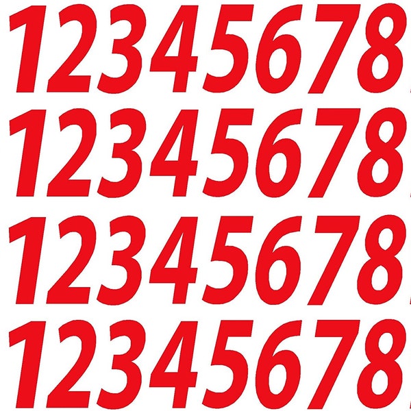 Red Number 2 Sticker - Etsy