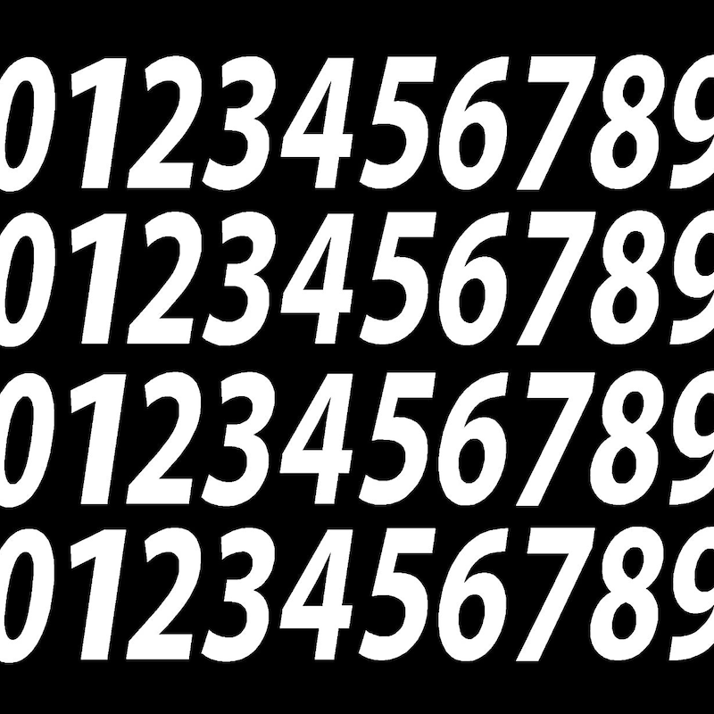 Number Stickers in Bulk - Etsy