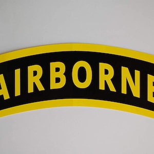 Airborne Sticker Vinyl Decal 6" X 2.5" 101st Paratrooper Infantry Car Window Laptop (PS89)