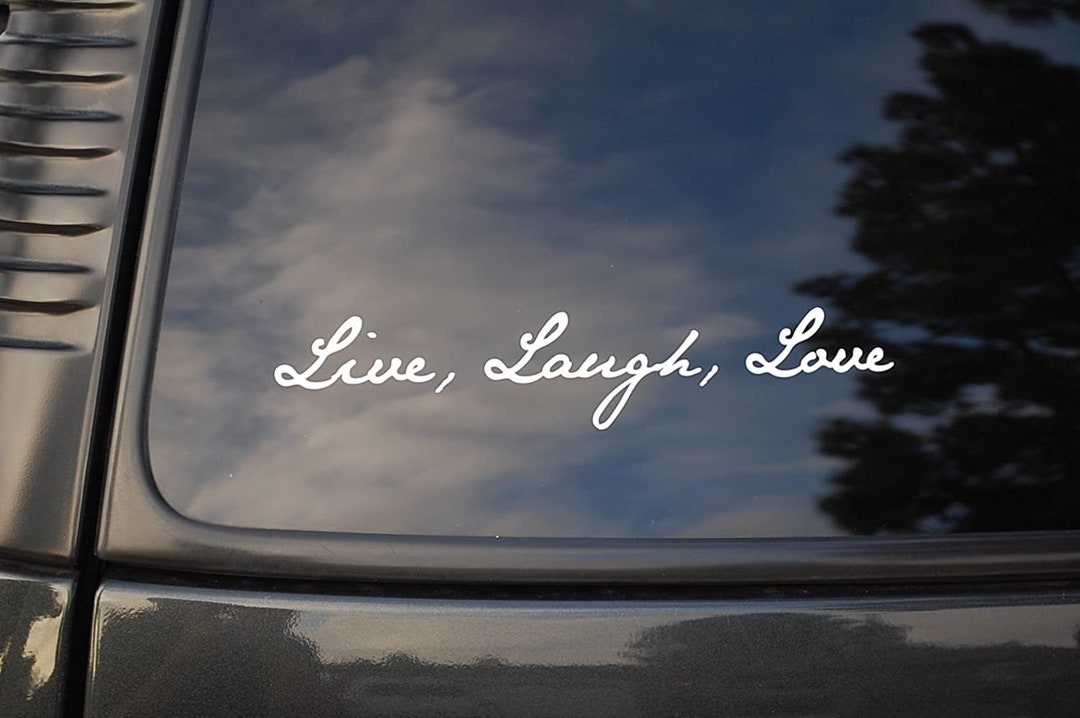 Live Laugh Love Sticker Vinyl Decal Car 10.5 Choose Color Window