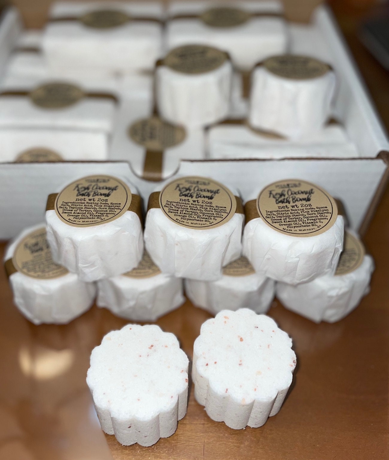 Fresh Coconut Bath Bomb 2oz. buy 3 get 1 free | Etsy