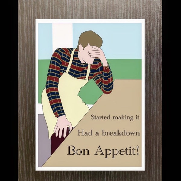 James Acaster GBBO print - A4 / A5 / A6 / Greetings card / A6 postcard