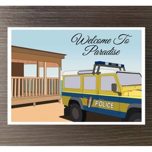 Willkommen im Paradies Print / Tod im Paradies Print - A4 / A5 / A6 / Postkarte / Grußkarte