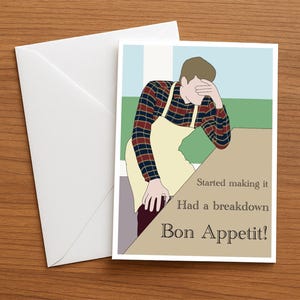 James Acaster GBBO print - A4 / A5 / A6 / Greetings card / A6 postcard