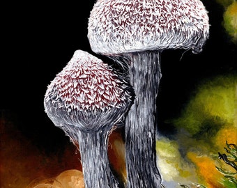 Velvet Mushroom Painting Giclée