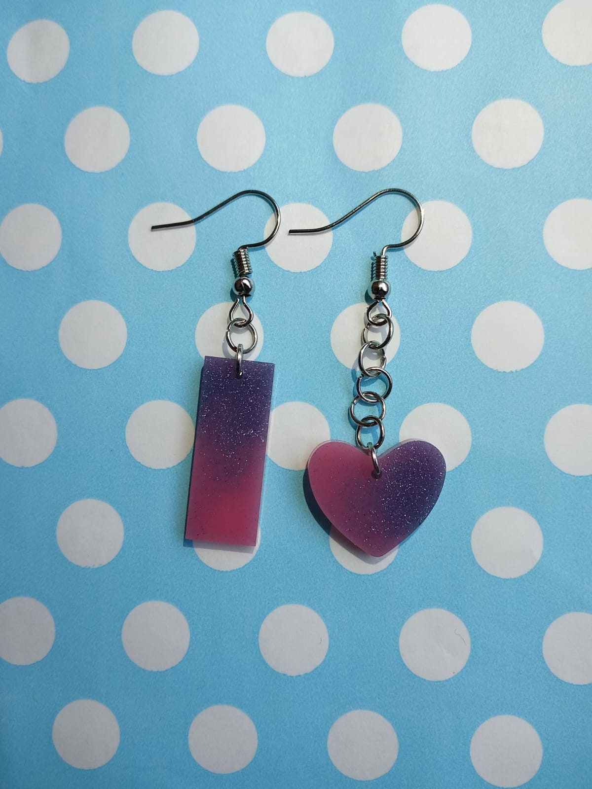 Earrings Epoxy Handmade Etsy