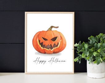 Scary Jack O Lantern Halloween Printable Decor