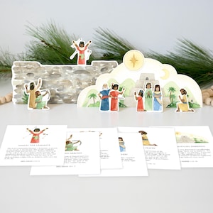 Actividad navideña del Libro de Mormón / Juego de relatos en papel sobre las señales del nacimiento de Cristo / Tarjetas con la historia de Samuel el Lamanita / Regalo de Navidad de la Primaria SUD