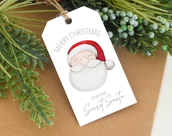 Printable Secret Santa Gift Tags (Digital Download)