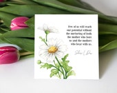 LDS Mother's Day Gift Tag | Sheri Dew Quote | Mothers Quote | Ministering Gift | Relief Society Mother's Day Gift | RS Mothers Tag