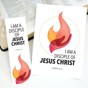 2024 LDS Youth Theme | I am a Disciple of Jesus Christ | 3 Nephi 5:13 Scripture Quote | Printable LDS Art | Young Mens Young Women Theme