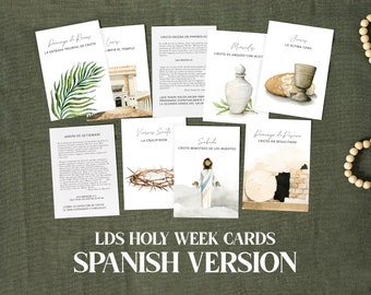 Spanische HLT Karwoche Studienkarten | Osteradvent | Semana Santa SUD Español (Digital Download)