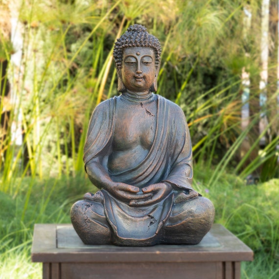 Outdoor Meditating Buddha Statue | Etsy