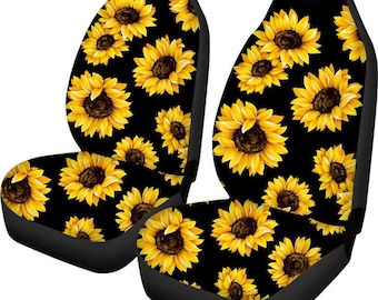 Aoopistc Yellow Sunflower Front Cushion Car Seat Covers Shes Sunshine Mixed with A Little Hurricane Print Vehicle Bucket Seat Cover Universal Fit Aoopistc Yellow Sunflower Front Cushion Car Seat Covers Shes Sunshine Mixed with A Little Hurricane Print Vehicle Bucket Seat Cover Universal Fit