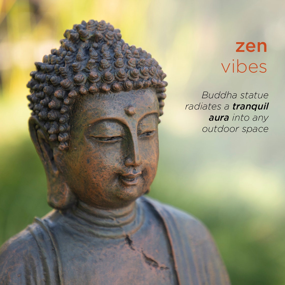 Outdoor Meditating Buddha Statue Etsy
