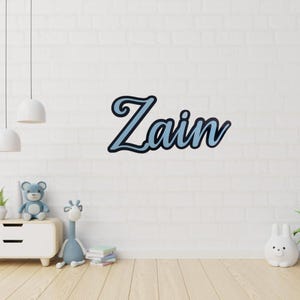 Personalised Double Layered Name Plaque