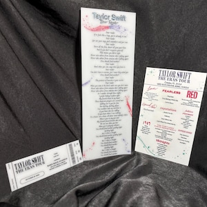Concert Memory Bundle – Custom Ticket, Setlist & Lyric Art | Personalized Music Gift | Ultimate Keepsake for Concert Lovers