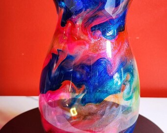 Wildflower Garden Glass and Resin Vase