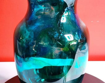 Emerald Garden Glass and Resin Vase