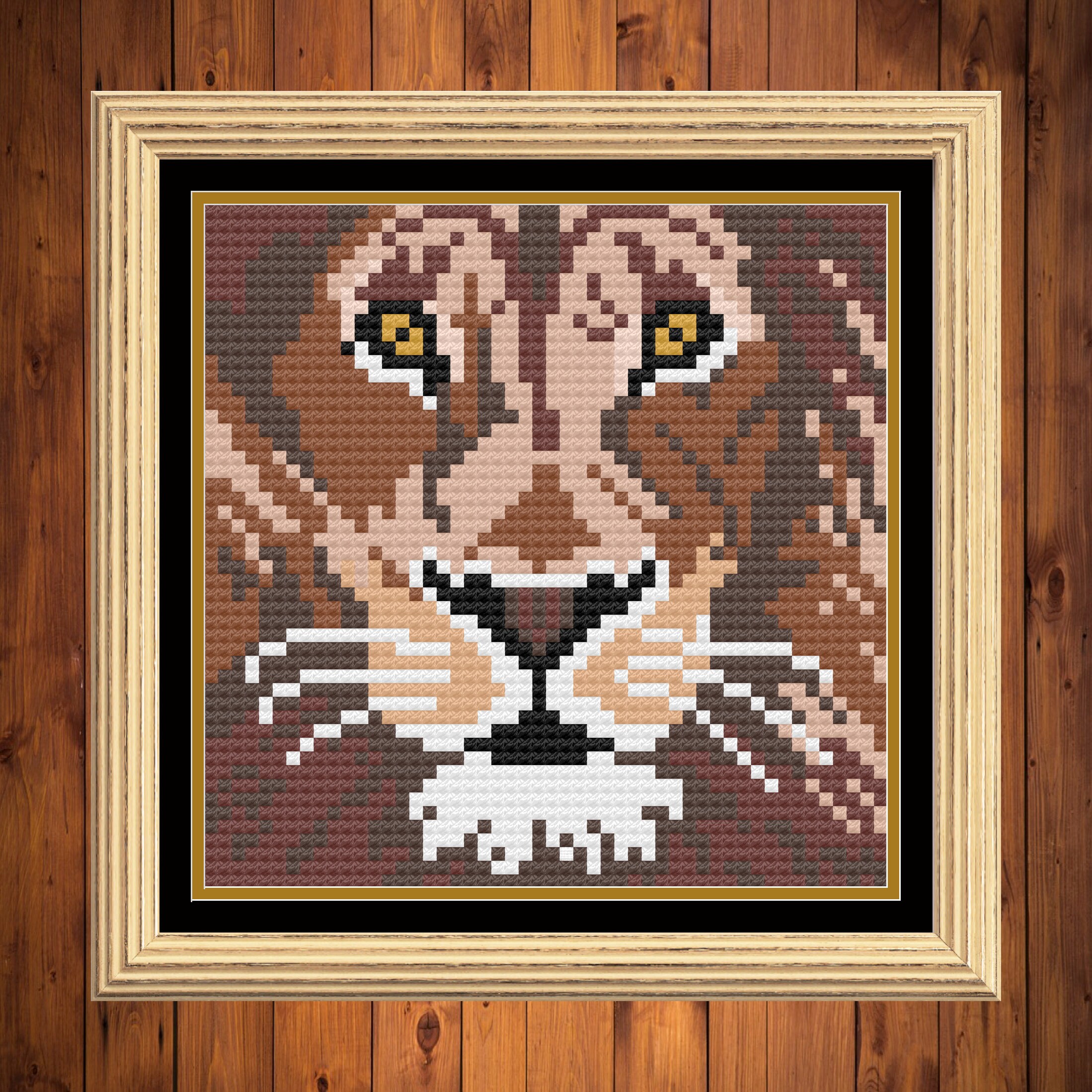 Lion Face Cross Stitch Pattern PDF download | Etsy