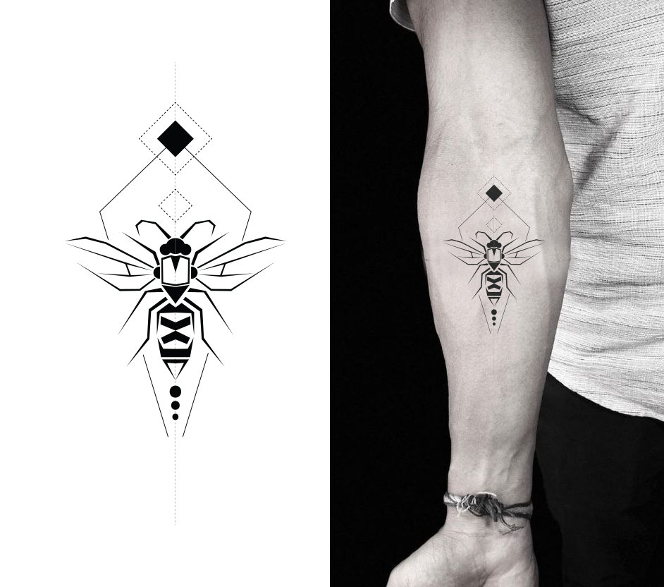 Tattoo Design - Bee - Etsy