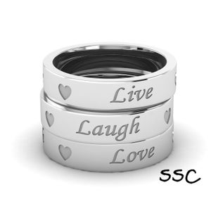 Live laugh love ring new arrivals