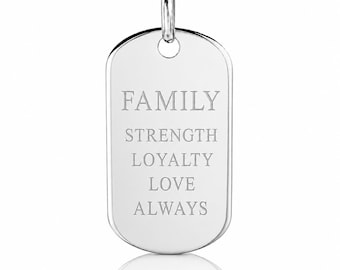 Ralph Lauren RRL Necklace Chain Charm Silver Necklace Dog Tag
