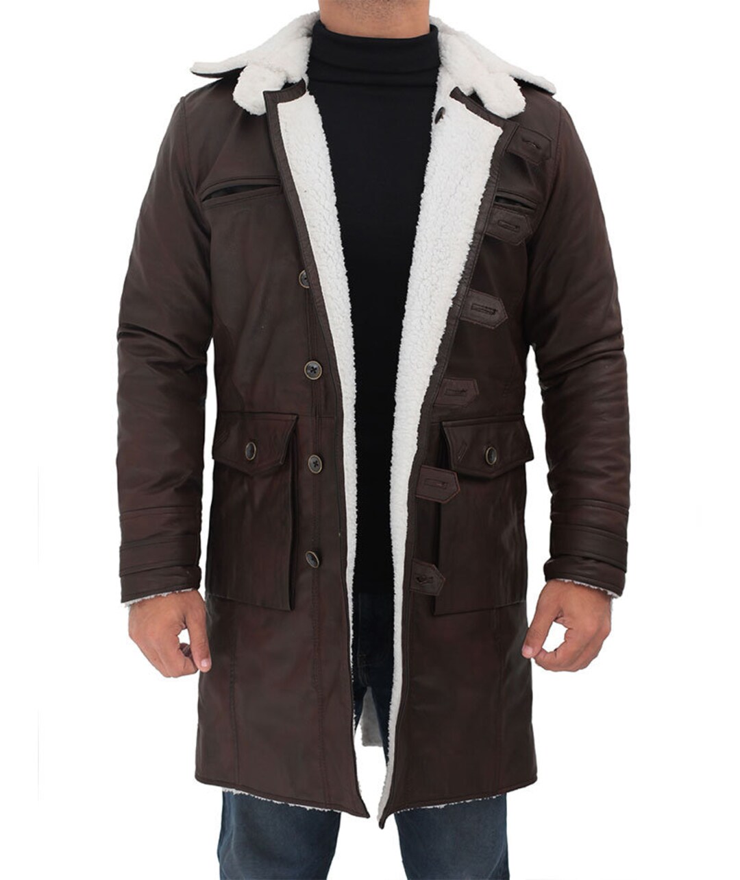 Men's Handmade Winter Bane Shearling Sherpa Jacket Coat - Etsy
