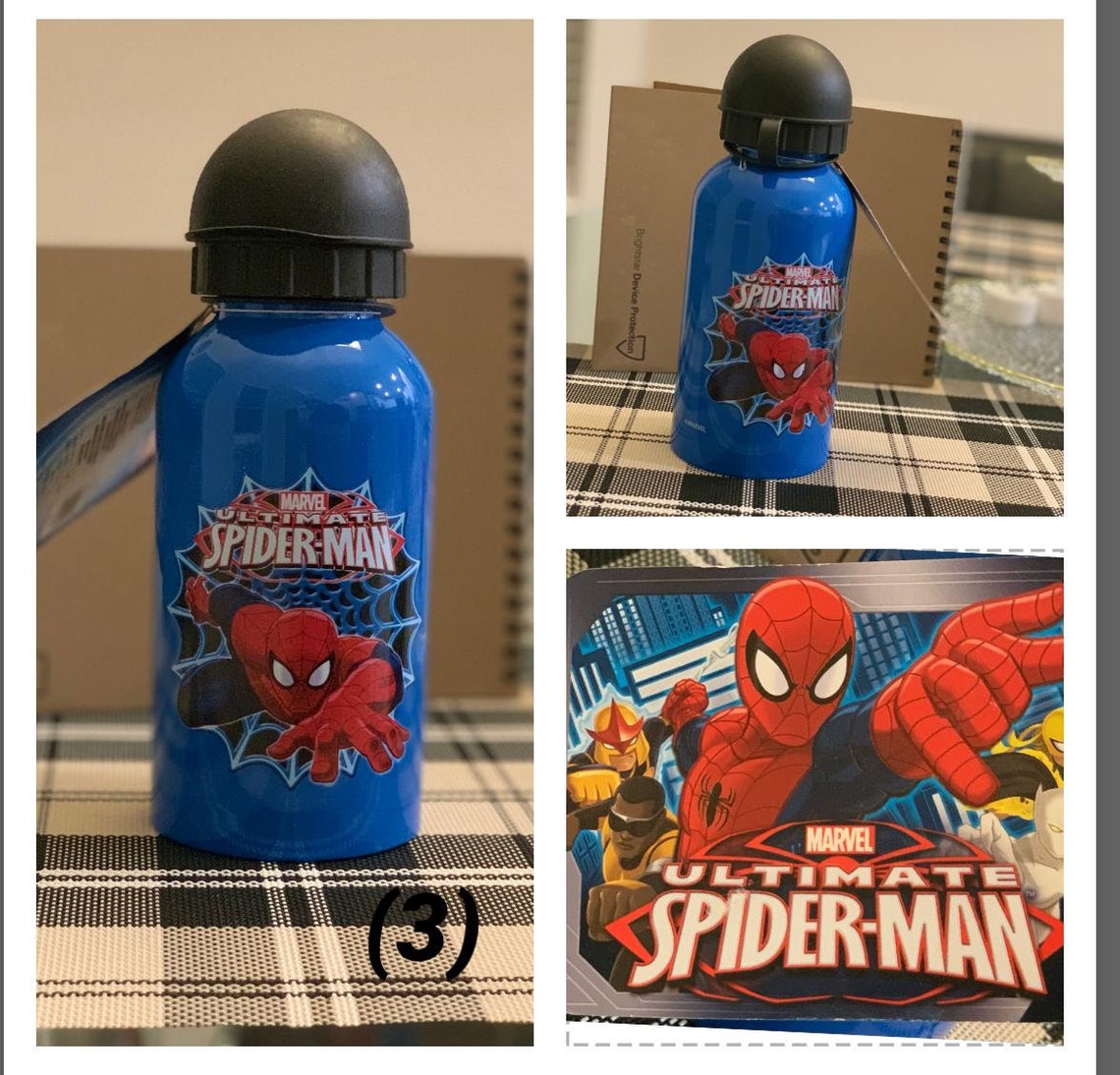 Spiderman Water Bottles For Kids Free Shipping Etsy
