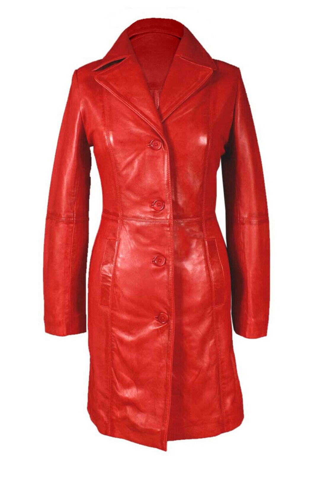 Women Handmade Trench Coat Red Vintage Coat - Etsy