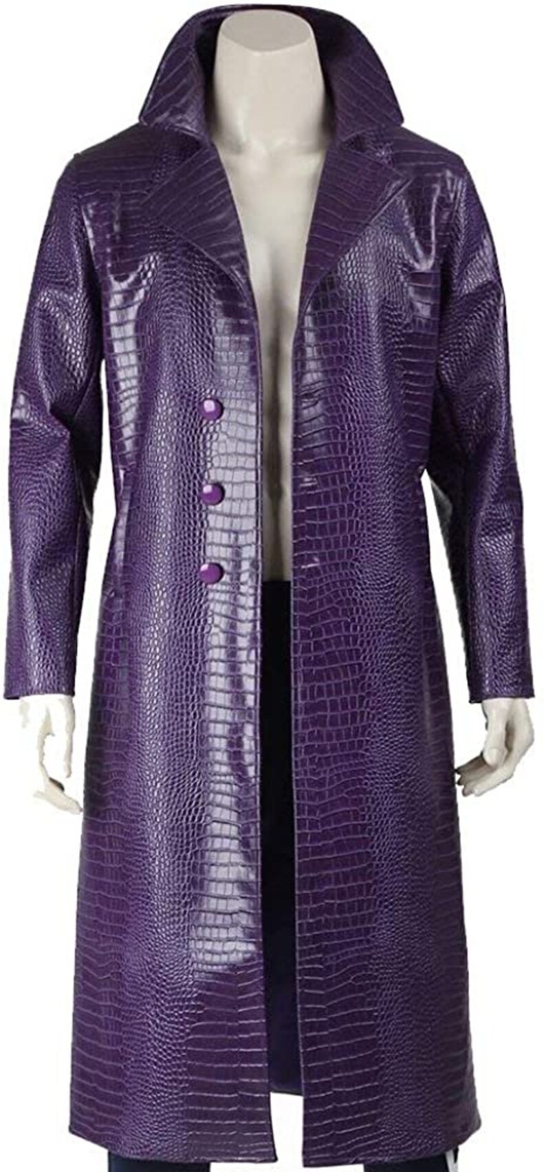 Joker Purple Jacket Coat Stylish Purple Trench Coat Men Etsy Ireland