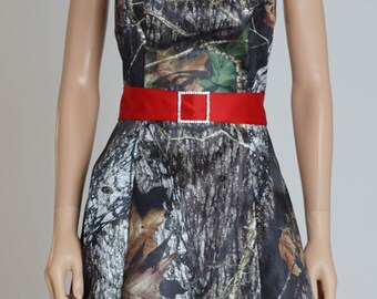Add Sash to Dress: 2"x 90" With Rhinestone Buckle Accent. (Choose Buckle and Sash Color)