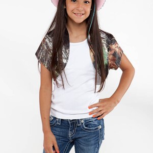 Girls Formal/Informal Bolero Jacket/Shrug (Chose your Camo Print)