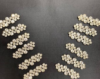 Lot of 12.. Rhinestone Pin, Great For Adding To Dresses