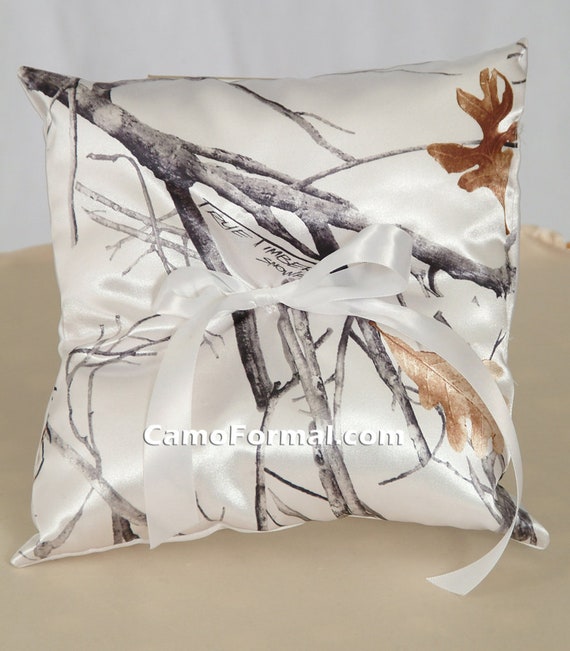 Camo ring bearer best sale pillow