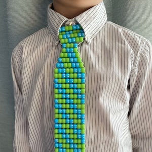 Ryder & Theo&#39;s pony bead necktie pattern - pattern and instruction only