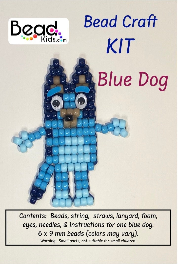 DIGITAL FILE ONLY - Perler Bead Pattern for Bluey and Bingo